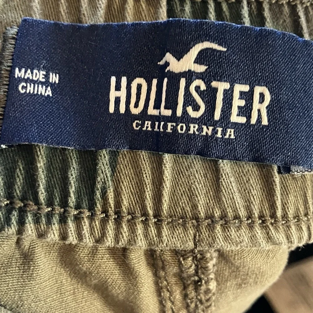 Hollister‎ Pants Womens Size M Green Camo Ultra High Rise Jogger Stretch